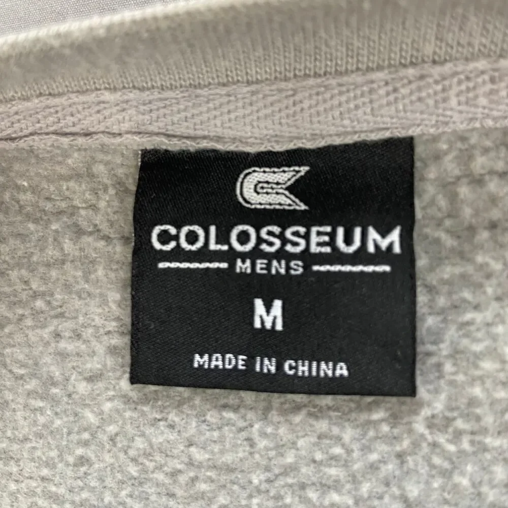 Colosseum Men's Medium Light Gray Villanova Crewneck Sweatshirt Pullover Fleece